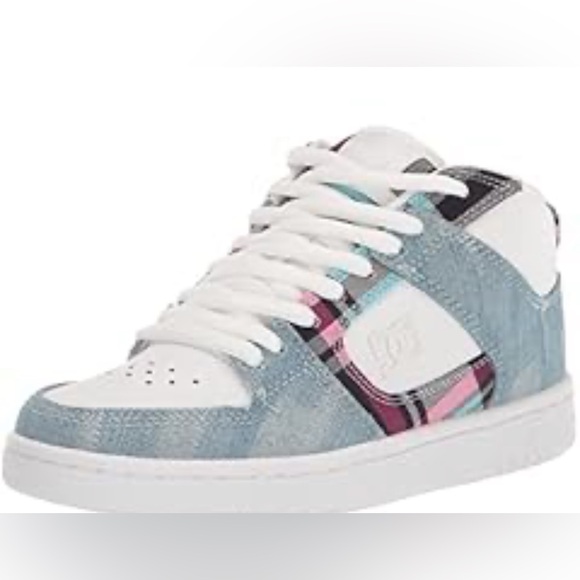 DC Women’s Manteca 4 Midi Plaid Sneakers Size 7.5 - Picture 4 of 9